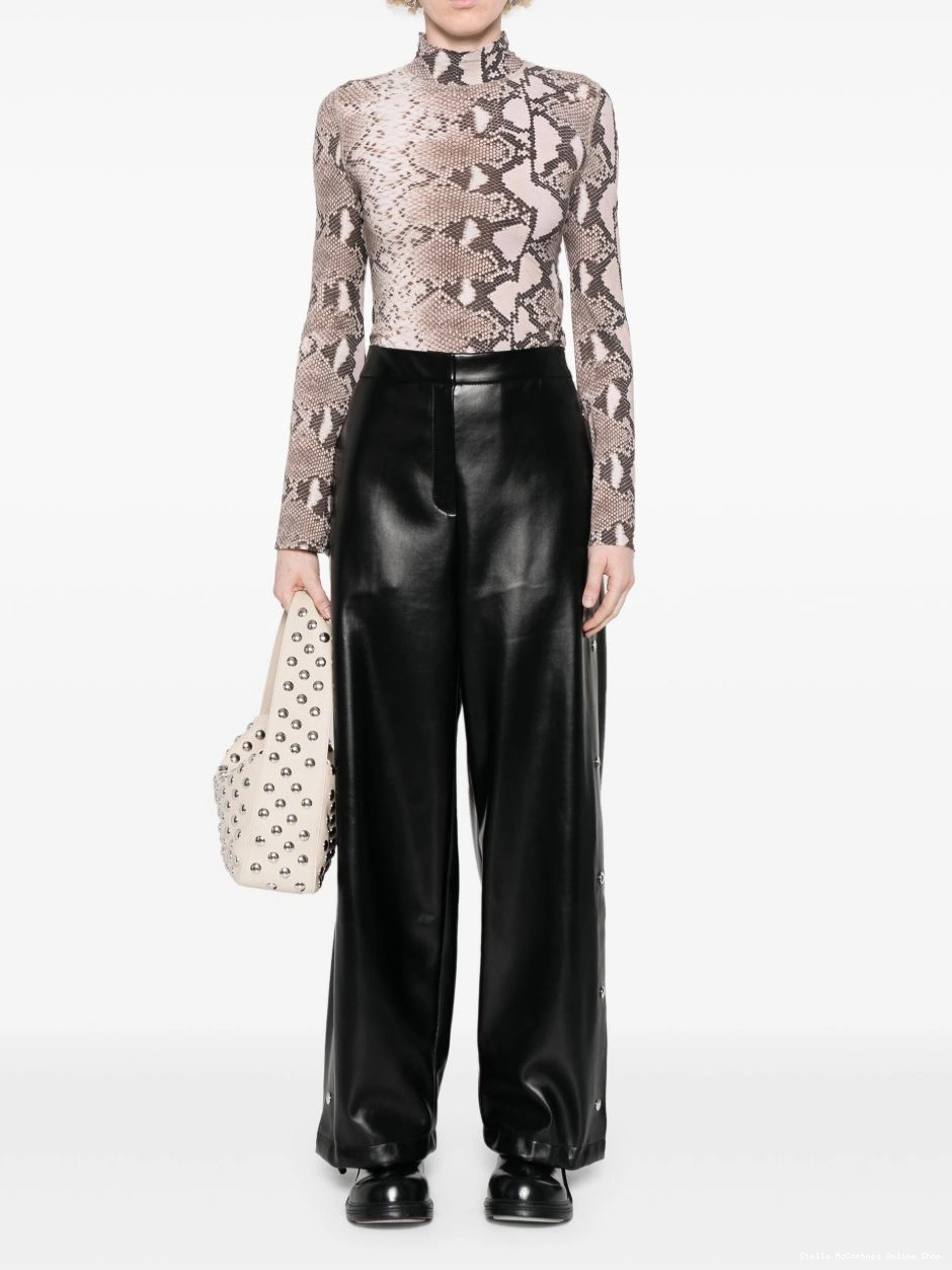 Affordable faux-leather trousers Stella McCartney Women 0504